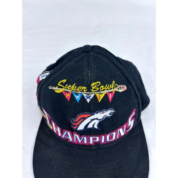 Vintage Denver Broncos Super Bowl 32 XXXII Snapback Hat NFL OS 1990's - Picture 6 of 13